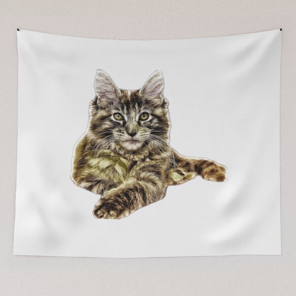Item preview, maine coon cat TSHIRT designed and sold by GOLDFAMILYSHOP.