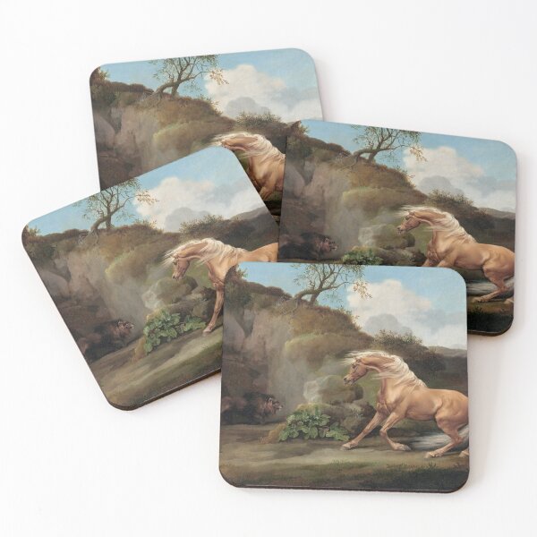 Item preview, Horse Frightened by a Lion painting by George Stubbs designed and sold by Aleksandra P.