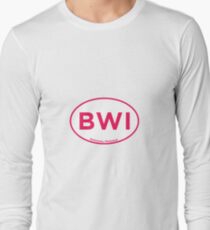 Baltimore Airport Code BWI Long Sleeve T-Shirt
