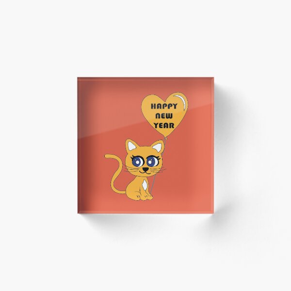 Item preview, Happy New Year 2022 Funny cat Happy Xmas  animal stickers designed and sold by Ezop.