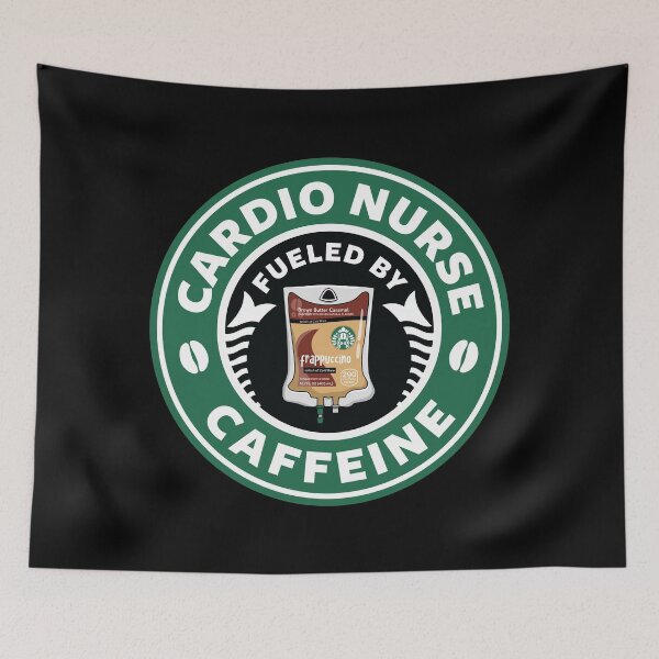 Item preview, Cardio Nurse Fueled By Caffeine designed and sold by spacedowl.