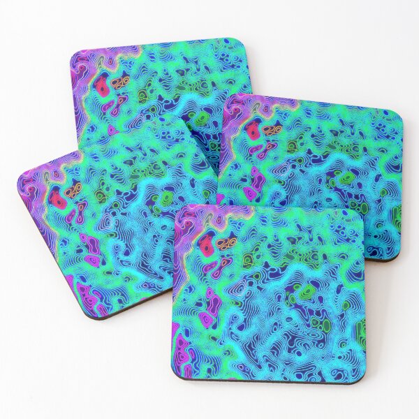Item preview, Electric Contour Map designed and sold by mrthink.