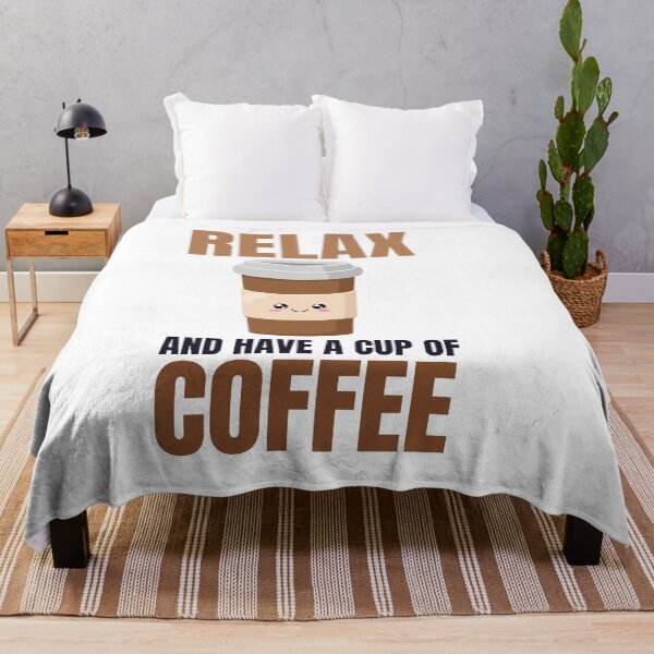 Item preview, Relax and Have a Cup of Coffee - Trendy Kawaii Coffee Illustration Gift Idea For Coffee Lovers designed and sold by Prince - Bestseller ★★★★★.