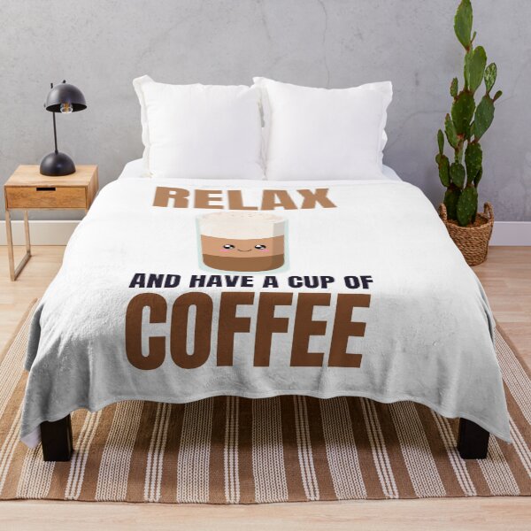 Item preview, Relax and Have a Cup of Coffee - Trendy Kawaii Coffee Illustration Gift Idea For Coffee Lovers designed and sold by Prince - Bestseller ★★★★★.