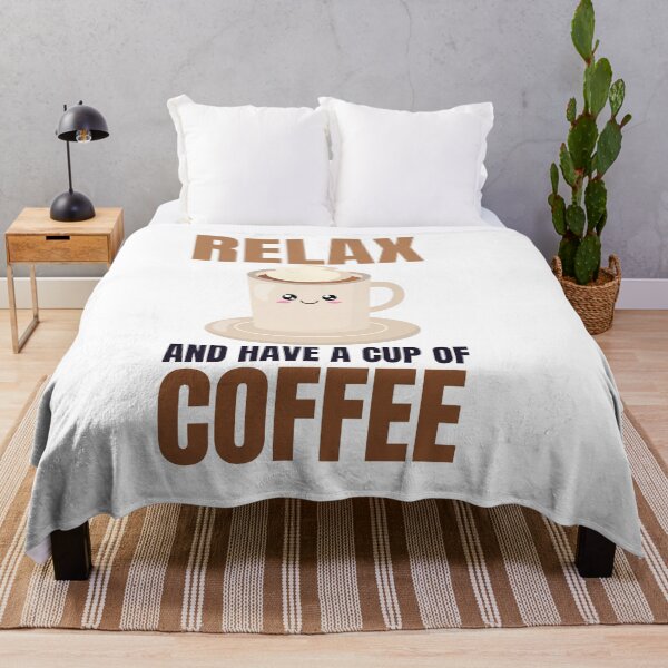 Item preview, Relax and Have a Cup of Coffee - Trendy Kawaii Coffee Illustration Gift Idea For Coffee Lovers designed and sold by Prince - Bestseller ★★★★★.