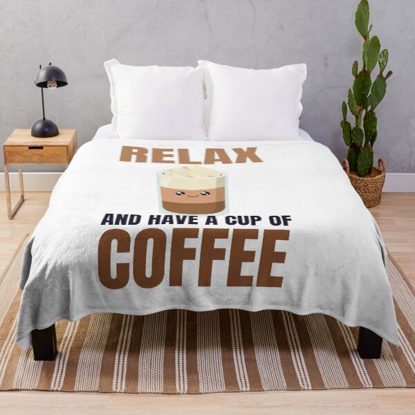 Item preview, Relax and Have a Cup of Coffee - Trendy Kawaii Coffee Illustration Gift Idea For Coffee Lovers designed and sold by Prince - Bestseller ★★★★★.