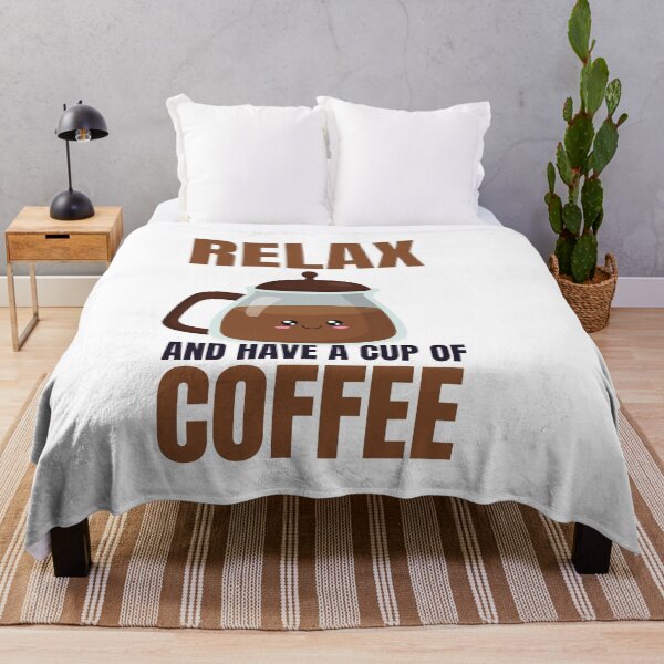 Item preview, Relax and Have a Cup of Coffee - Trendy Kawaii Coffee Illustration Gift Idea For Coffee Lovers designed and sold by Prince - Bestseller ★★★★★.