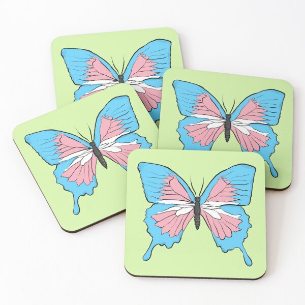 Item preview, Trans Pride Butterfly designed and sold by Alrkeaton.