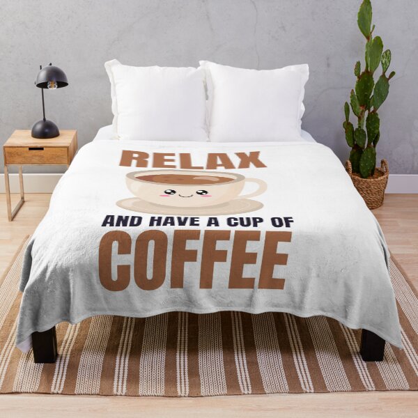 Item preview, Relax and Have a Cup of Coffee - Trendy Kawaii Coffee Illustration Gift Idea For Coffee Lovers designed and sold by Prince - Bestseller ★★★★★.