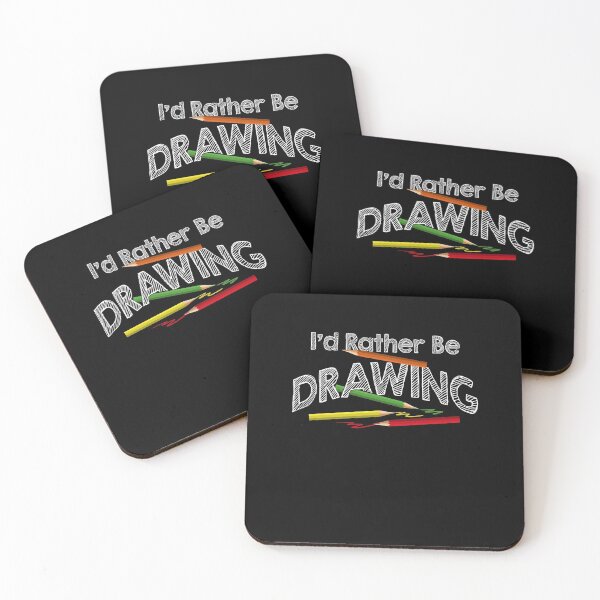 Item preview, I'd Rather Be Drawing Draw Sketch Pencil Artist Lovers designed and sold by Dressed For  Duty.