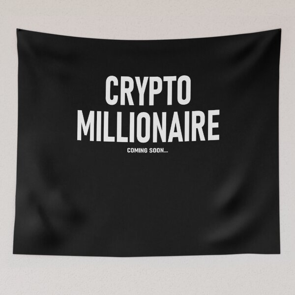 Item preview, Crypto Millionaire Funny Tee Shirt Cute Letter - Black designed and sold by ShumShumShop.