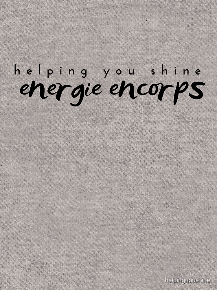 Thumbnail 5 of 5, Lightweight Hoodie, Energie EnCorps -black designed and sold by helpingyoushine.