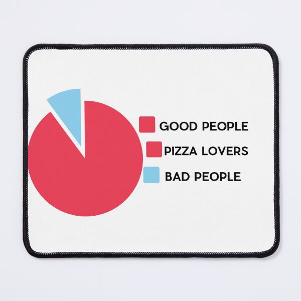 Item preview, Good People Eat Good Pizza-Comparison Diagram designed and sold by player-502.
