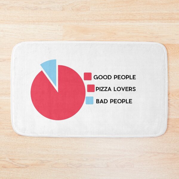 Item preview, Good People Eat Good Pizza-Comparison Diagram designed and sold by player-502.