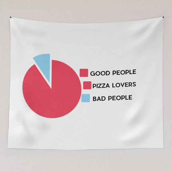 Item preview, Good People Eat Good Pizza-Comparison Diagram designed and sold by player-502.
