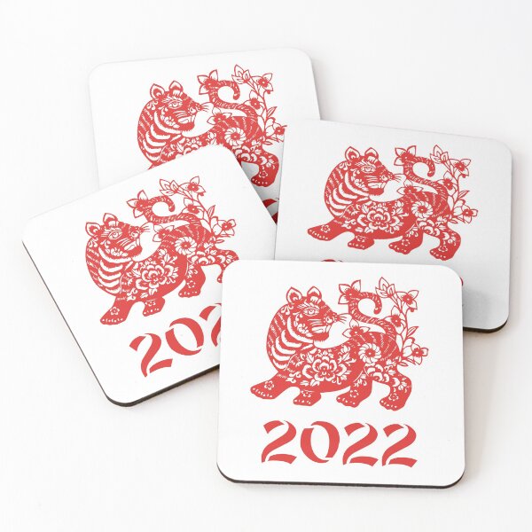 Item preview, Chinese red tiger for new year 2022 designed and sold by Byfab.