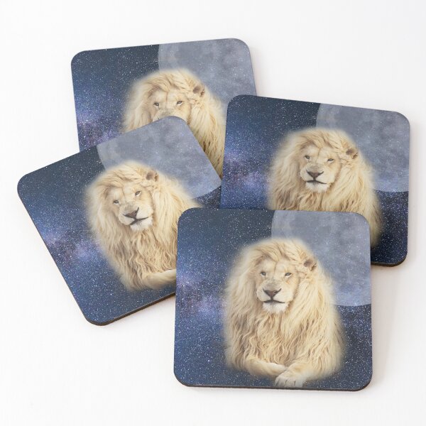 Item preview, Lion In Space Illustration with moon  designed and sold by WeGotThat.