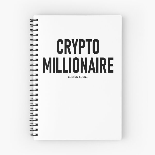 Item preview, Crypto Millionaire Funny Sticker Cute Letter - White designed and sold by ShumShumShop.