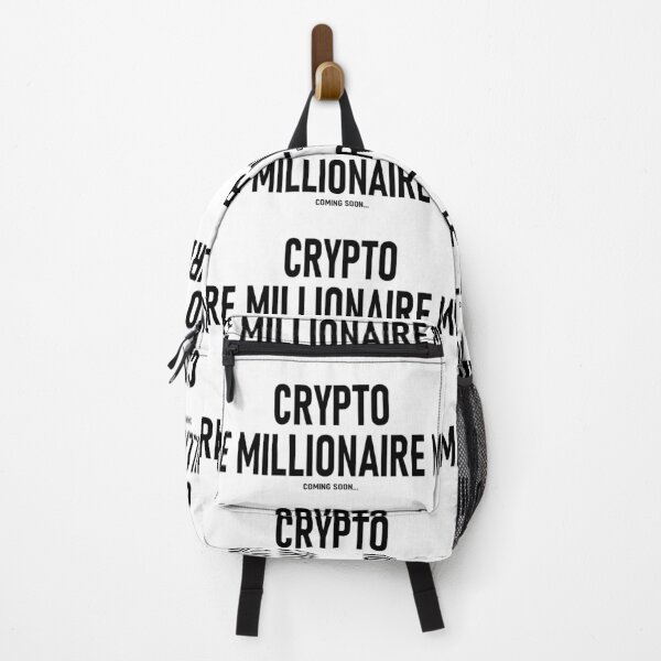 Item preview, Crypto Millionaire Funny Sticker Cute Letter - White designed and sold by ShumShumShop.