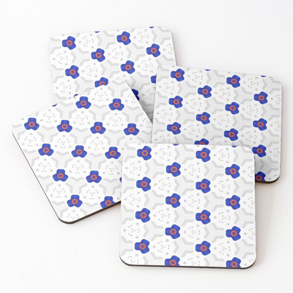 Item preview, Blue flower pattern  designed and sold by Weather gifts .
