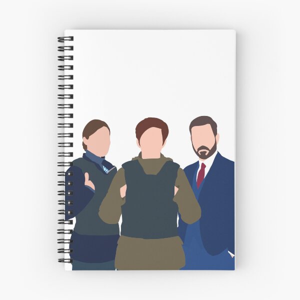 Item preview, Illustration of the characters Joanne Davidson, Kate Fleming and Steve Arnott from the TV show Line of Duty designed and sold by CrimeDesigns.