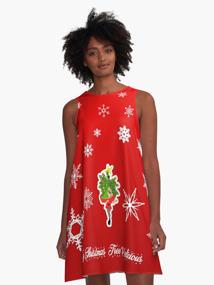 Lady dress christmas outlet tree