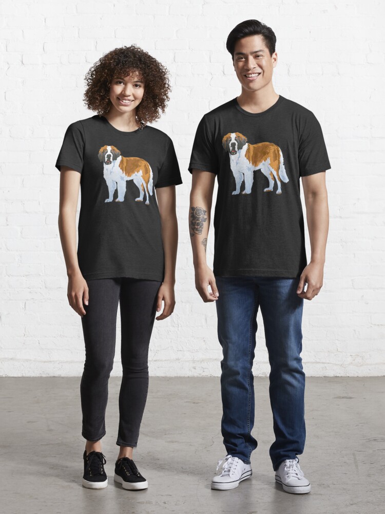 Funny Dog T-shirt Saint Bernard Dog Lover Gift for Women 
