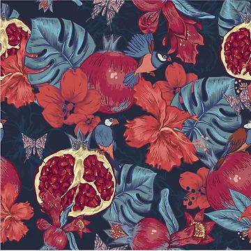 Artwork thumbnail, Tropical pattern by Nilevolution