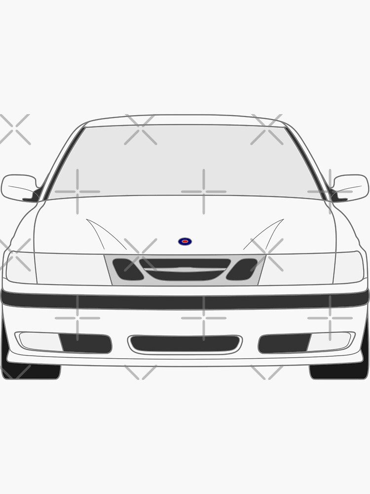 "Saab 9-3 1998-2003" Sticker by EdimDesign | Redbubble