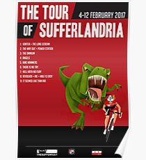 Póster Cartel oficial de la gira de Sufferlandria 2017 - FEMALE Rider