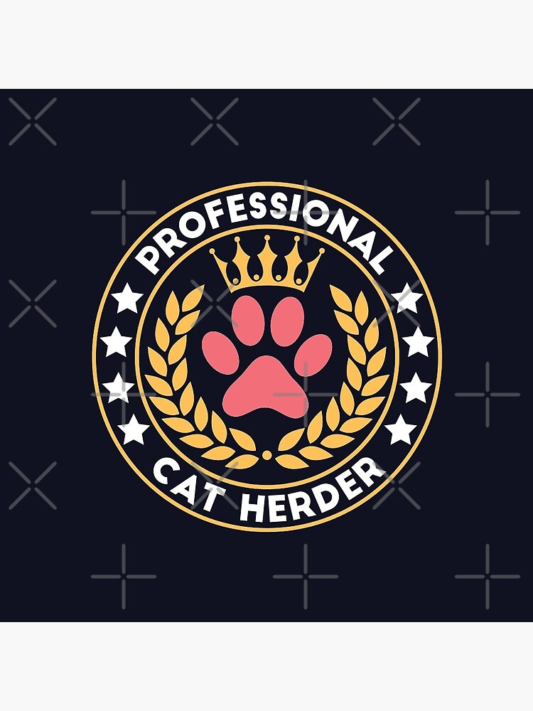Professional cat herder Pin Button
