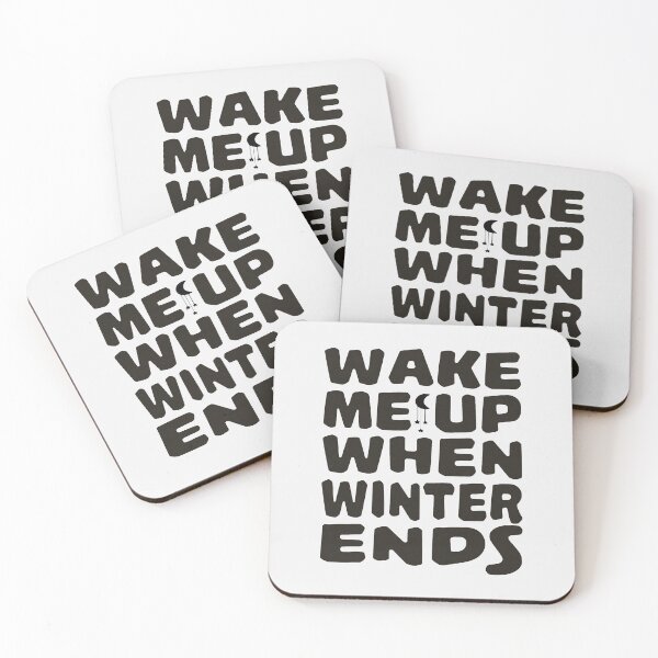 Item preview, Wake me up when winter ends - funny quotes designed and sold by VichallanStudio.