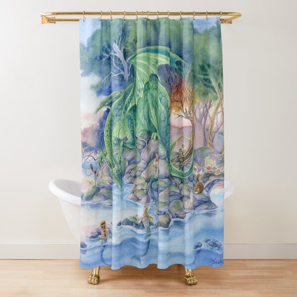 Item preview, Of Air and Sea - Dragon and Mermaids fantasy art designed and sold by Meredith Dillman.