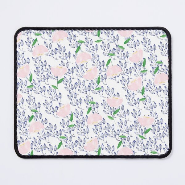 Item preview, A fresh flower pattern on a white background designed and sold by ChatterFox.