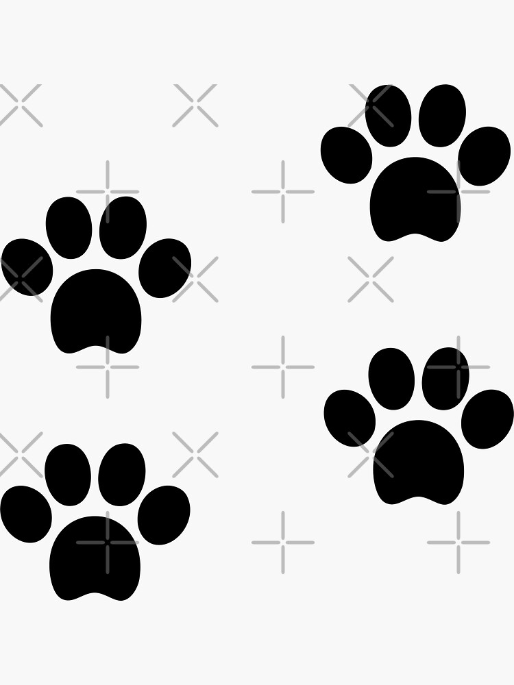 "Dog prints" Sticker for Sale by filipjugowiec Redbubble