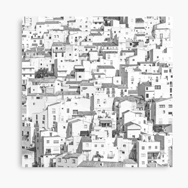 Andalusia White Houses Texture. Casares town Canvas Print
