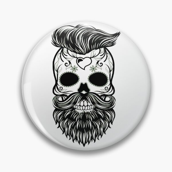 Item preview, skull with beard designed and sold by paulossilva.