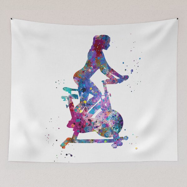 Item preview, Woman on an Exercise Ergometer Bike designed and sold by EvasDreams.