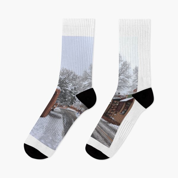 Item preview, Wintery streets in Santa Fe designed and sold by zumi.