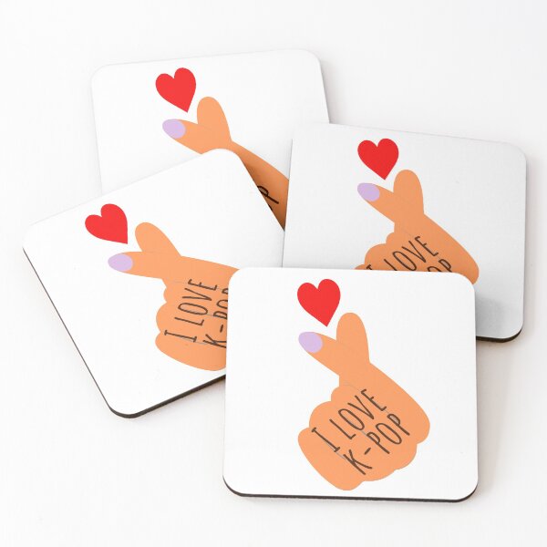Item preview, I Love K-pop Finger Heart designed and sold by hanyj732.