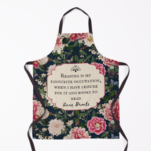 Item preview, Reading is My Favourite Occupation, Anne Bronte, Book Quote, Reading Quote, Vintage Flowers, Bookish Gift designed and sold by CultandObscure.