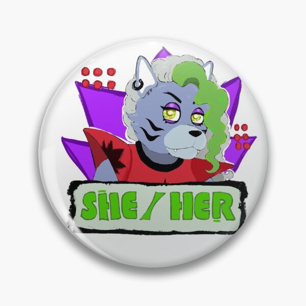 Item preview, ROXANNE WOLF PRONOUNS (FNAF SB) designed and sold by Marsdeusa.