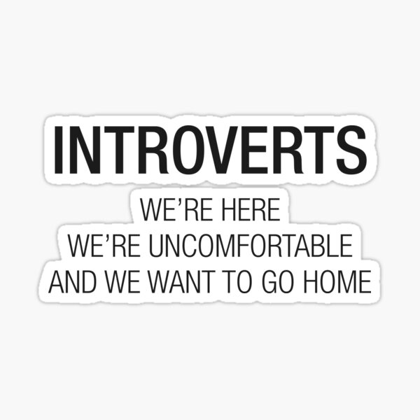 Vinyl Sticker Cozy Introverts Sticker Set Electronics & Accessories ...