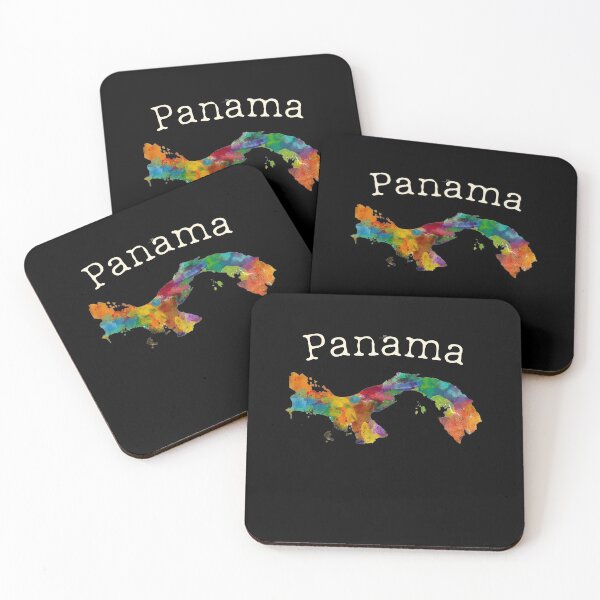 Item preview, Living in Panama Style World of Art Panamanian Watercolor Map  designed and sold by best-of-panama.