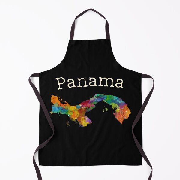 Item preview, Living in Panama Style World of Art Panamanian Watercolor Map designed and sold by best-of-panama.
