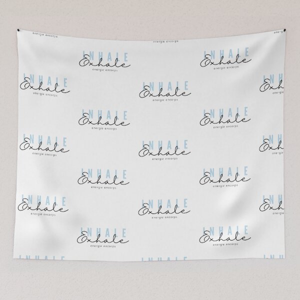 Item preview, inhale + exhale -blue designed and sold by helpingyoushine.