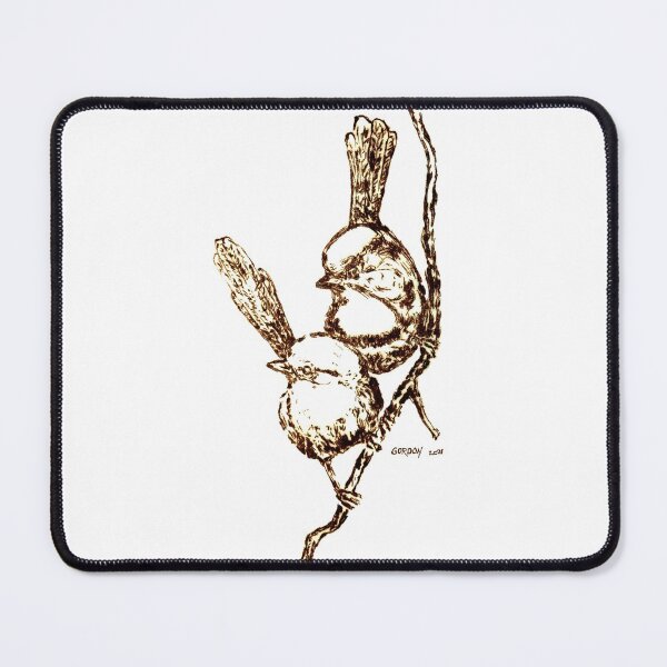 Item preview, Blue Wrens - Sepia Print designed and sold by gordostudio.