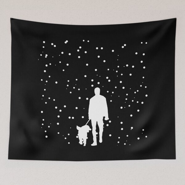 Item preview, dog walk in the snow designed and sold by travelnerd.