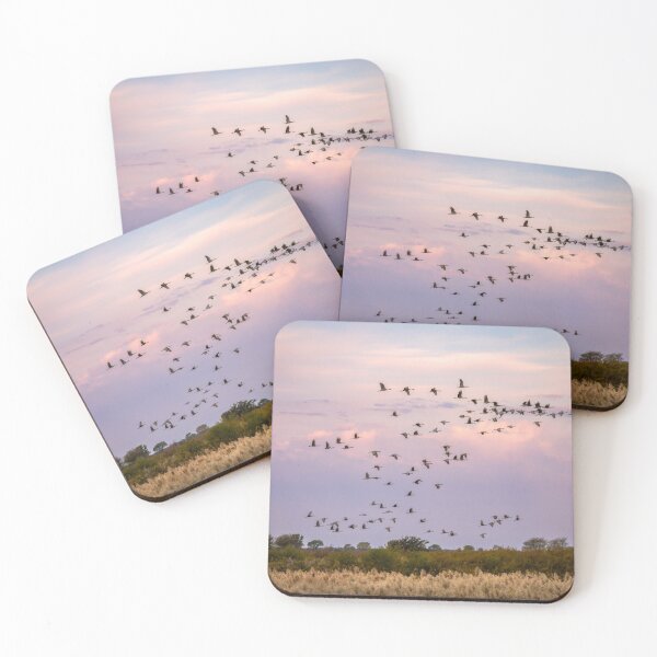 Item preview, Morning Flight of the Sandhill Cranes by Debra Martz designed and sold by Debra Martz.