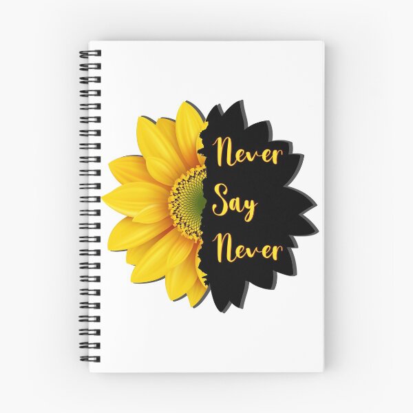 Item preview, Never say Never positive thinking inspiration. designed and sold by bluehatgraphics.